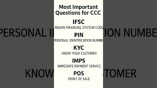most important questions for ccc #cccexams #ccc #ccccourse #shortvideo #short #shortsfeed