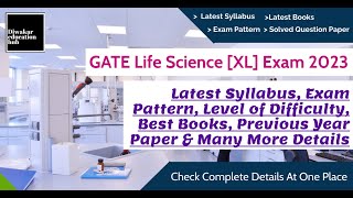 GATE Life Science Exam 2023 Latest Syllabus, Exam Pattern,Books, Eligibility Criteria, Seats in IITs