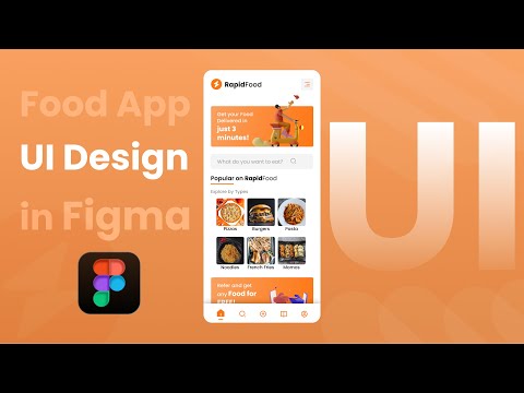 Food App UI Design in Figma - SpeedDesign | Figma Tutorial | RapidFood