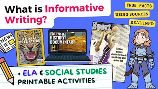 Informative Writing For Kids! Using Facts, Research, and Sources✏️📚💻