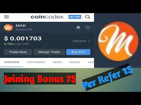 MAKCOIN Airdrop || Free 7$ || Per Refer 1$ || Legit Airdrop