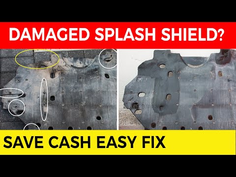 How to Repair a Car Engine Splash Shield 🚗