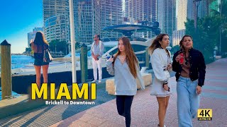 From Brickell to Downtown 🌴 | Miami Walking Tour 2026 in 4K