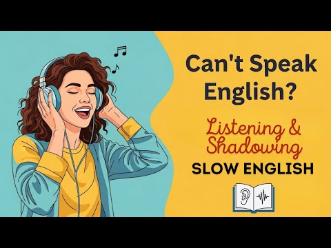 Can't Speak English? | Slow Listening & Shadowing for Beginners (A1-A2) | English Podcast