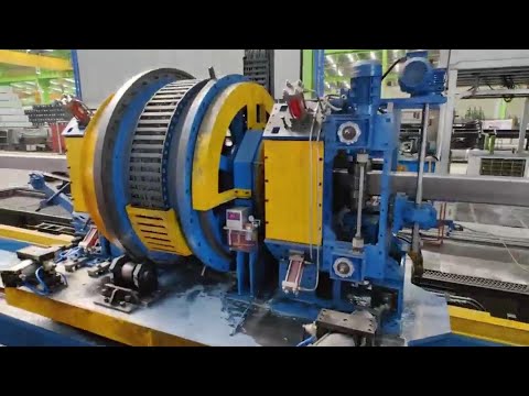ERW Pipe Line with Round to Square Unit #industrialequipment #erwpipe #pipeline #steelpipe #erw