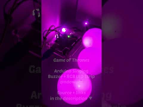 Game of Thrones OST on Arduino Singing Buzzer + RGB Led Strip
