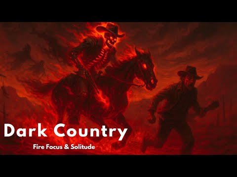Dark Country Cowboy Rides Through Fire and Shadows | Occult Western Music Visual