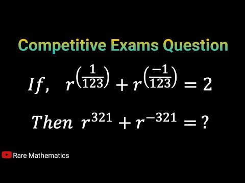 Nice algebra question | competitive exams math question | math olympiad question
