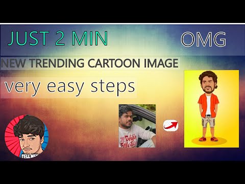 HOW TO CREATE THE NEW TRENDING CARTOON IMAGE IN |TWO MINUTES |PHOTO EDITING |TELL ME WHY