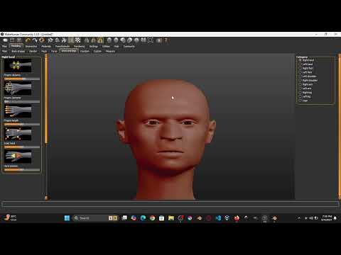 2d/3d illustration with makehuman blender and krita