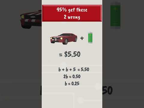 TRICKY Car & Battery Riddle | Two Math Problems