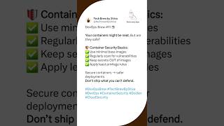 How to Secure Docker Containers — DevOps Brew #11 ☕