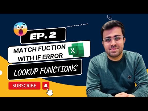 MS Excel - Match Function | Match Function in excel | Match with If error | CMA Abhishek Chandna