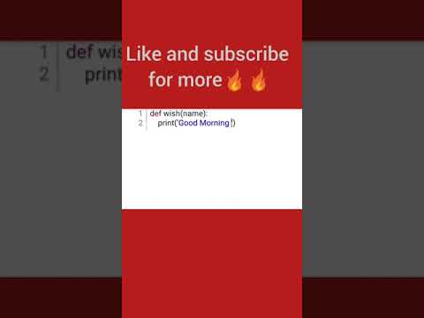 wish function Python #shorts #shortsyt #ytshorts