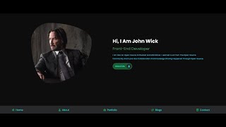 Responsive Front-end web developer Portfolio Website using HTML CSS and Js || The Terminal Boy