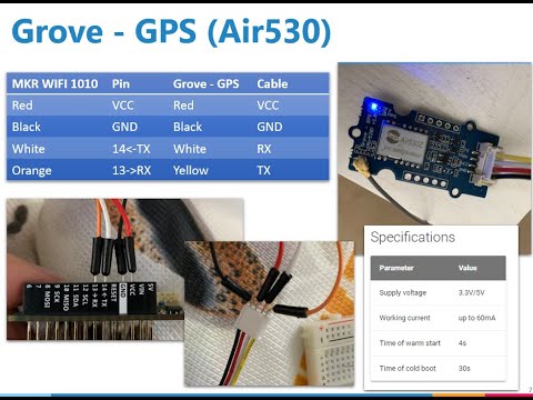 Arduino MKR WIFI 1010 with Grove - GPS Air530 using Visual Studio Code