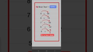 Brain TEST Part1 #mathmind #fastcalculation #mathtricks #shortsfeeds #shorts