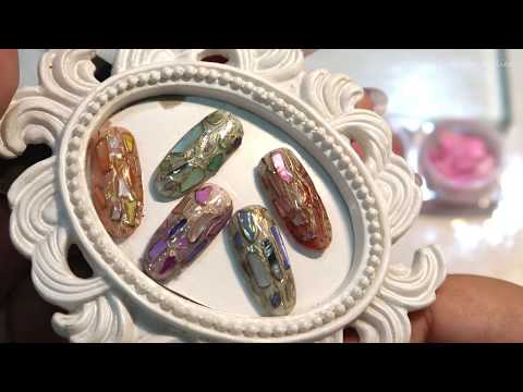 【美甲款式】彩色贝壳石纹  Gel NailArt l sukistar.atelier