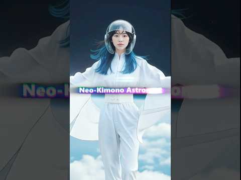 Today I challenged the fusion of kimono and space suit!