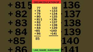 Move and Add, Add and Move | Addition short trick #maths #additintricks #mathtrick #shorts