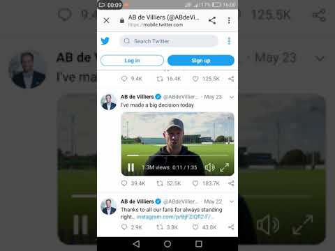 A B de villiers retirement speech