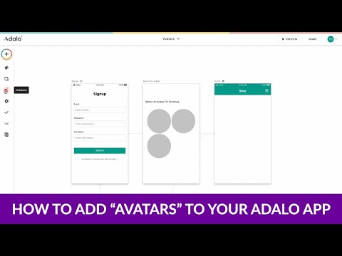 How To Add An "Avatar" Selection For Profile Pictures In Your Adalo App