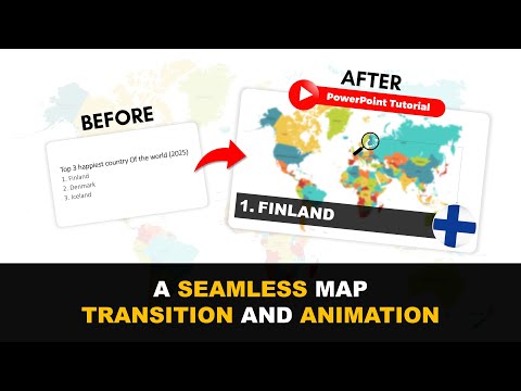 A Seamless MAP TRANSITION and ANIMATION | PowerPoint