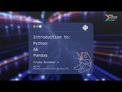 Python & Pandas Workshop [Fall 2022]