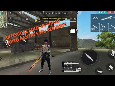 Ditinggal solo vs squad auto bantaiiiii. -free fire indonesia