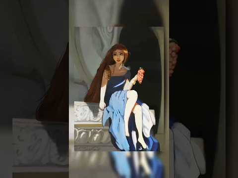 grayscale to color study. #artshorts #digitalart
