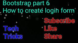 Bootstrap part 6 | How to create login form using bootstrap | Login form | #Shorts