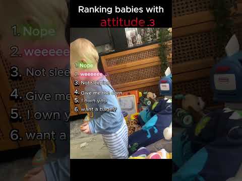 Ranking babies with attitude .3 #shorts #funny