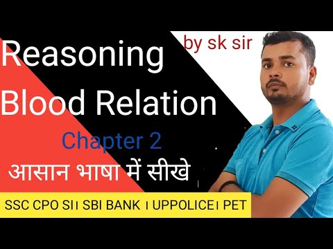 Blood Relation।। Reasoning। by sk sir। SSC CPO SI । PET । UPPOLICE