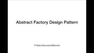 Abstract Factory Design Pattern