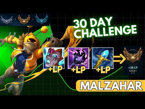 I Pressed R and Vex Couldn’t Play the Game -  30 Day Challenge Malzahar Gameplay #malzahar #lol
