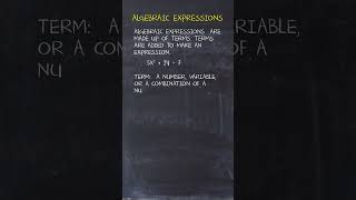 How Terms Form Algebraic Expressions #mathbasics #algebrabasics #algebratricks