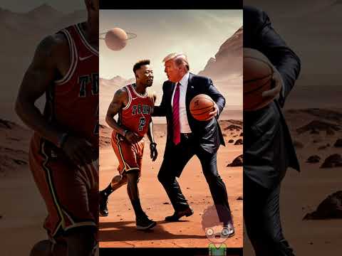 Trump on Mars while Elon Builds Bitcoin Statue of Trump
