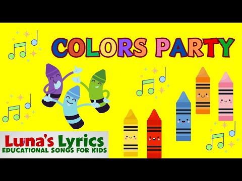COLORS PARTY - LUNA'S LYRICS - LEARNING WITH HARMONY