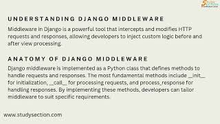 Learn Django Middlewares: Level up Your Web Application Skills #StudySection
