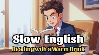 Reading with a Warm Drink | Relaxing English Practice for Beginners⭐