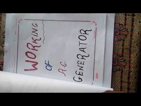 Working of a.c. generator...