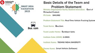 Real Time Vehicle Tracking System. Bus.Com.