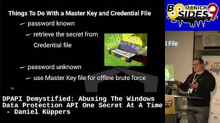 DPAPI Demystified: Abusing The Windows Data Protection API One Secret At A Time - Daniel Küppers