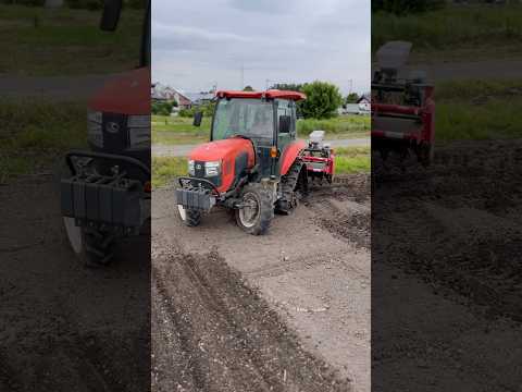 【  大豆播種  】🚜#おしの農場 #農家 #農業女子 #トラクター