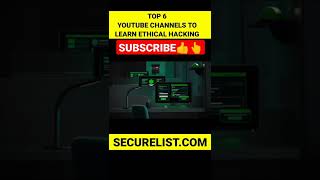 Top 6 YouTube Channels To Learn Ethical Hacking #ethicalhacking #hacker #hackingcourse #courses