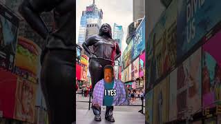 Grounded in the Stars: 12-Foot Statue in Times Square Has People Divided