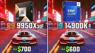 RYZEN 9 9950X3D vs INTEL i9-14900K | Test in 6 Games