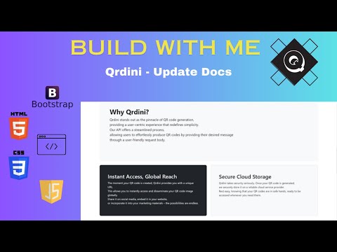 Build with me - Update Qrdini Docs