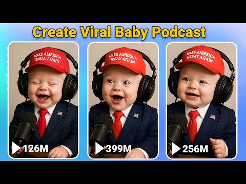 How to Create a VIRAL AI Baby Podcast for FREE ( Tiktok Trend Tutorial )