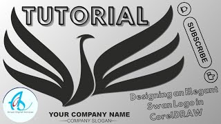 Designing an Elegant Swan Logo in CorelDRAW | #coreldrawtutorialhindi #graphicdeisgn #logo #branding